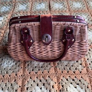 VTG Wicker 1960s Garay Purse